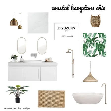 coastal hamptons chic Interior Design Mood Board by Renovation by Design on Style Sourcebook