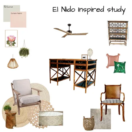 El Nido inspired study Interior Design Mood Board by maryangella on Style Sourcebook