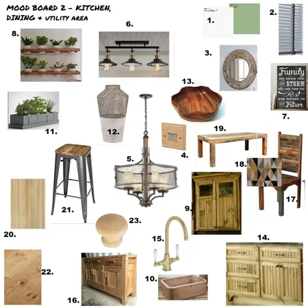 Mood Board 2 - Kitchen/Dining/Utility Area Interior Design Mood Board by Nicola.Nicholls on Style Sourcebook