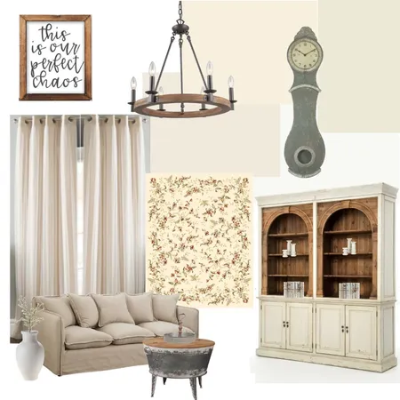 European Farmhouse Den Interior Design Mood Board by headsyoulive on Style Sourcebook