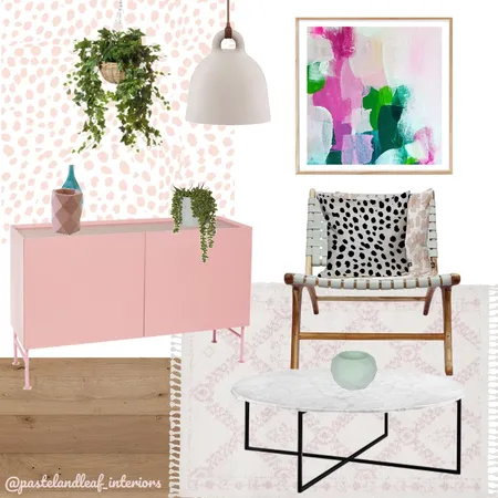 Pastel Mood Sitting Area Interior Design Mood Board by Pastel and Leaf Interiors on Style Sourcebook