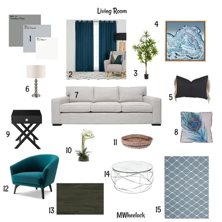 M9 Living Room Interior Design Mood Board by Wheemira on Style Sourcebook