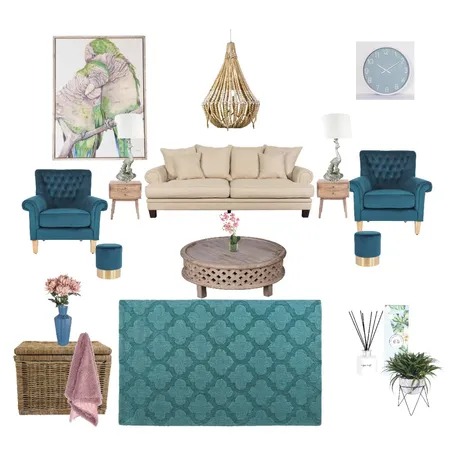 Bold and Glam Green Interior Design Mood Board by Eseri on Style Sourcebook