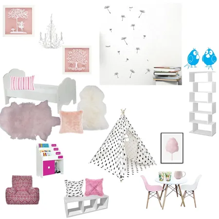 girls bedroom Interior Design Mood Board by DestinyDesigns on Style Sourcebook