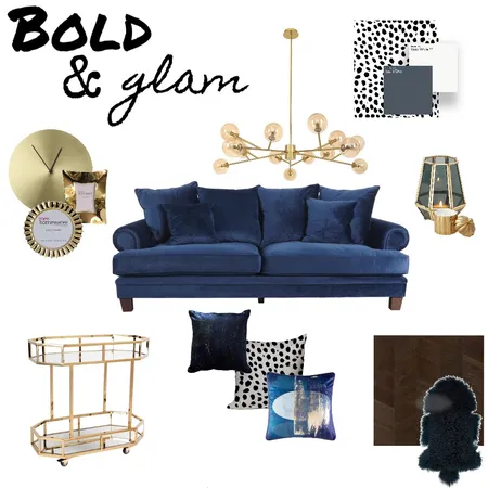 glam and bold Interior Design Mood Board by jwestpo on Style Sourcebook