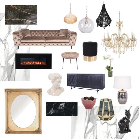 Early Settler Comp "Bold &amp; Glam" Interior Design Mood Board by C Frnndz on Style Sourcebook