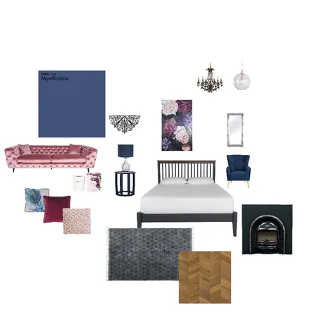 Moody Blues Interior Design Mood Board by Janet on Style Sourcebook