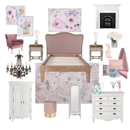 Bold and Glam Pink Interior Design Mood Board by Eseri on Style Sourcebook