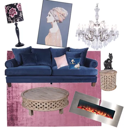 Modern Glam pink blush Interior Design Mood Board by jazzyshaggs on Style Sourcebook