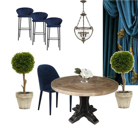 Blue Dining Room Interior Design Mood Board by JoSherriff76 on Style Sourcebook
