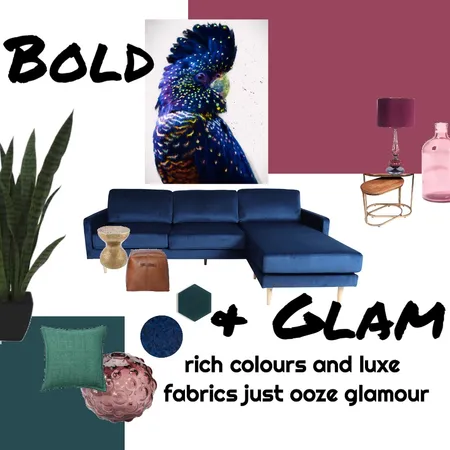 bold and glam Interior Design Mood Board by shellywaugh on Style Sourcebook