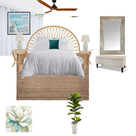 Boho/Beachy neutral beach bedroom Interior Design Mood Board by sarahbrown on Style Sourcebook