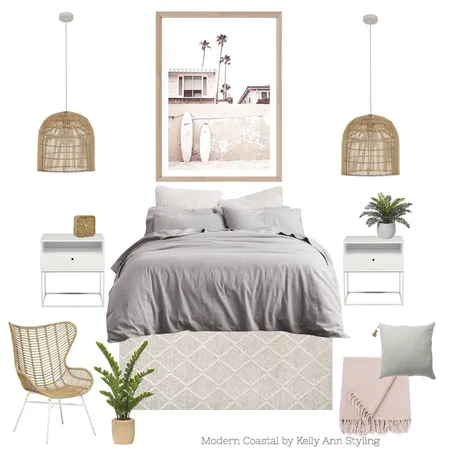 Modern Coastal bedroom Interior Design Mood Board by Kelly on Style Sourcebook