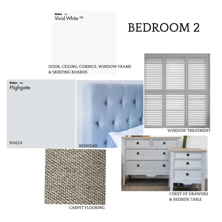 BEDROOM 2 Interior Design Mood Board by nmateo on Style Sourcebook