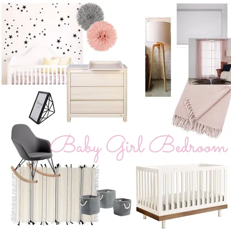 Baby Girl Bedroom Interior Design Mood Board by noemiesdesign on Style Sourcebook