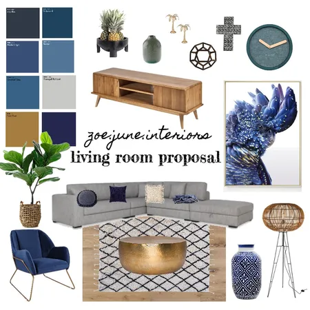 Living room proposal Interior Design Mood Board by ZoeJune on Style Sourcebook