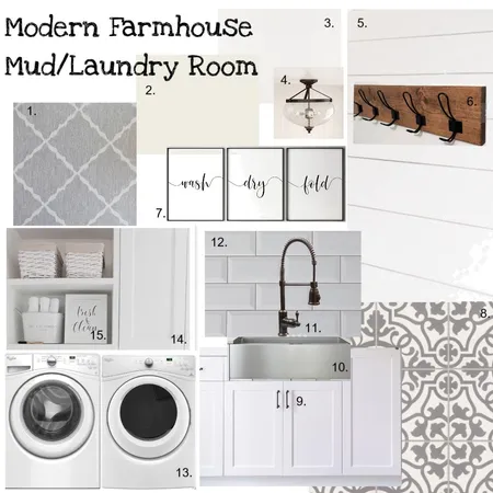 Modern Farmhouse Mudroom Interior Design Mood Board by SimplyAmy on Style Sourcebook