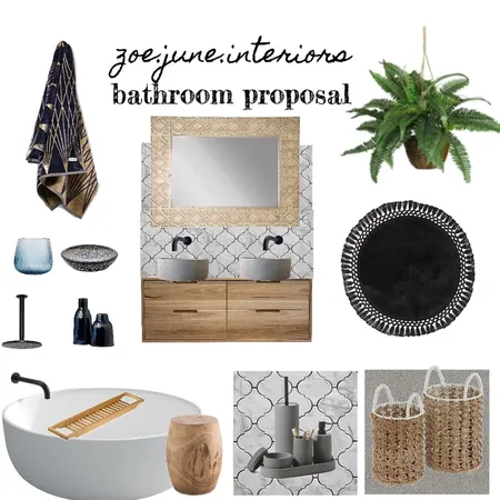 bathroom proposal Interior Design Mood Board by ZoeJune on Style Sourcebook