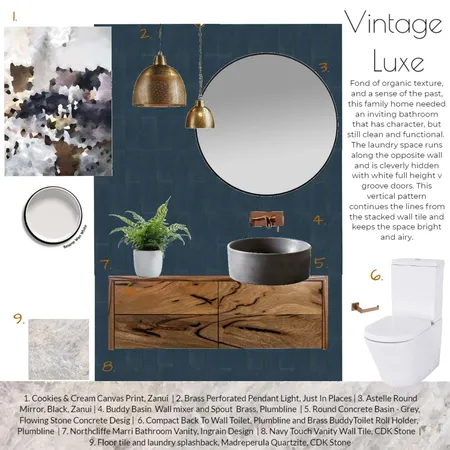 Navy Luxe Bathroom Interior Design Mood Board by Anneliese on Style Sourcebook