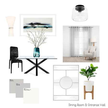 Mich Lowe - Dining Room &amp; Entrance Hall Interior Design Mood Board by LVN_Interiors on Style Sourcebook