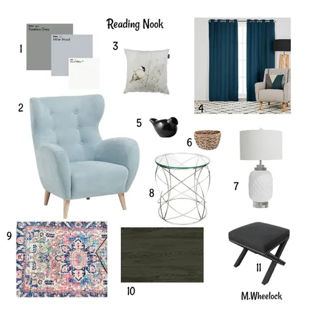 M9 Reading Nook Interior Design Mood Board by Wheemira on Style Sourcebook