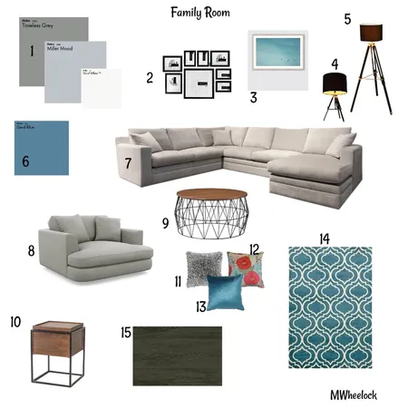 M9 Family Room Interior Design Mood Board by Wheemira on Style Sourcebook