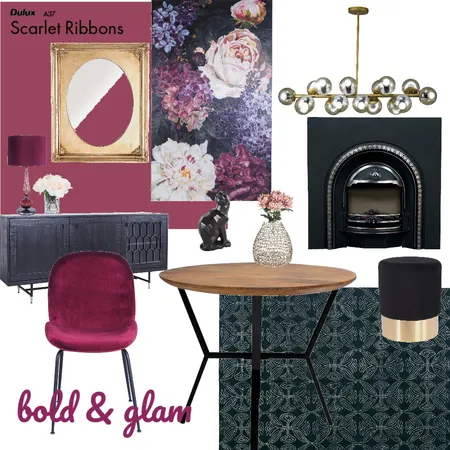 Bold and Glam Interior Design Mood Board by rebekahellis on Style Sourcebook