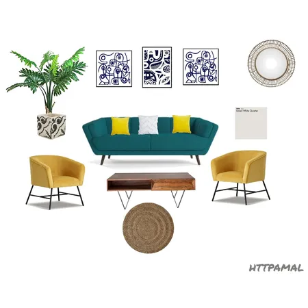 funky living room Interior Design Mood Board by httpamal on Style Sourcebook