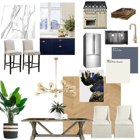 Kitchen Dining Monochramatic Interior Design Mood Board by Elements Aligned Interior Design on Style Sourcebook