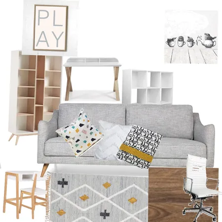 Office/playroom downstairs Interior Design Mood Board by Beautiful Rooms By Me on Style Sourcebook