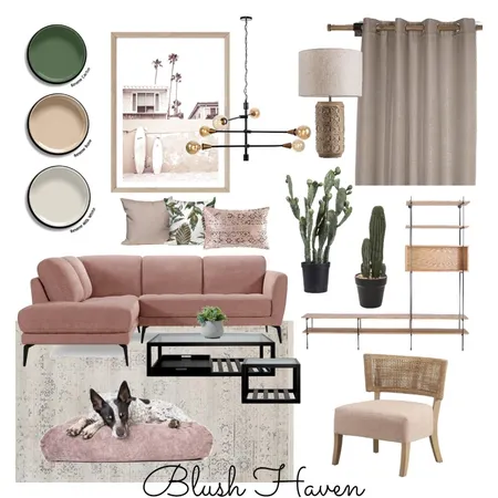 Blush Living Interior Design Mood Board by Maven Interior Design on Style Sourcebook