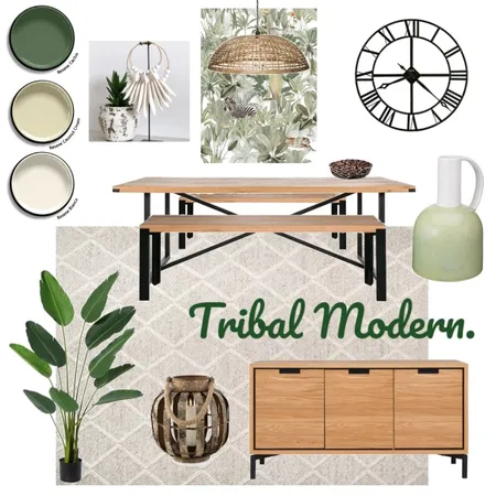 Tribal Modern Dining Room Interior Design Mood Board by Maven Interior Design on Style Sourcebook