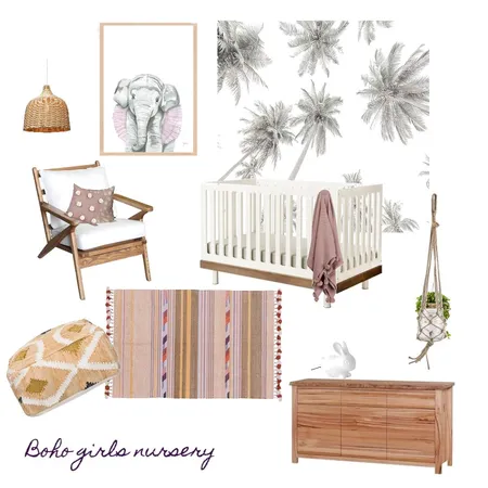 Boho Nursery Interior Design Mood Board by Coco Lane on Style Sourcebook