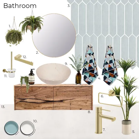 Assignment 9 - bathroom Interior Design Mood Board by gemmac on Style Sourcebook