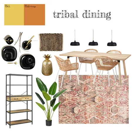tribal dining Interior Design Mood Board by richelieu on Style Sourcebook