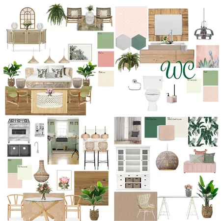 Tropical Vibes Interior Design Mood Board by Elements Aligned Interior Design on Style Sourcebook