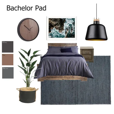 bachelor pad Interior Design Mood Board by Rebecca White Style on Style Sourcebook