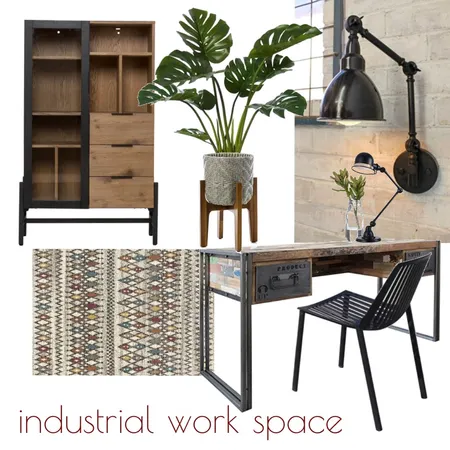 Industrial Work Space Interior Design Mood Board by Shanna McLean on Style Sourcebook