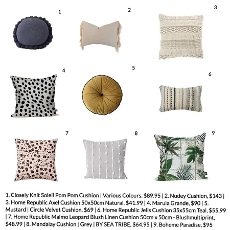PILLOWS Interior Design Mood Board by Kelly on Style Sourcebook