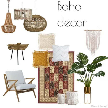 Boho decor Interior Design Mood Board by Renata on Style Sourcebook
