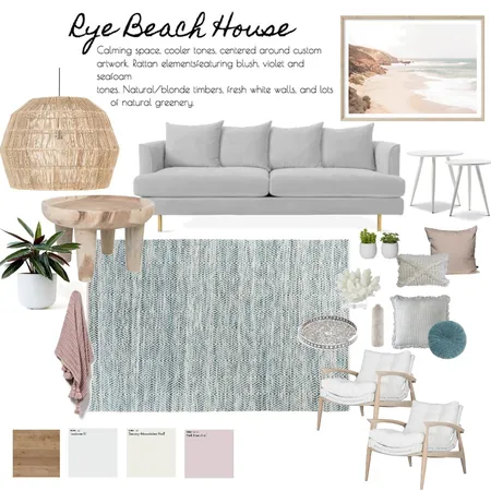 Rye Beach House Interior Design Mood Board by abodestylinggroup on Style Sourcebook