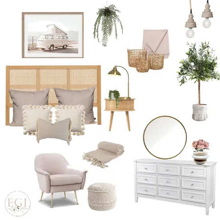 Serene Bedroom Interior Design Mood Board by Eliza Grace Interiors on Style Sourcebook