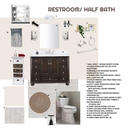 half bath Interior Design Mood Board by id_exell on Style Sourcebook