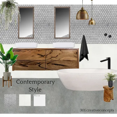 Contemporary bathroom Interior Design Mood Board by Lenny on Style Sourcebook