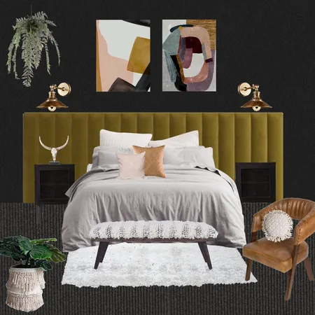 Moody Bedroom Interior Design Mood Board by HlBaker on Style Sourcebook