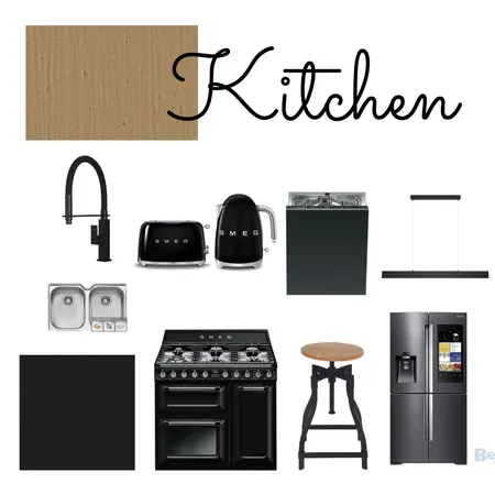 Kitchen - black Interior Design Mood Board by urbanlivingglam on Style Sourcebook