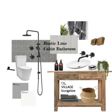 Cabin Bathroom Interior Design Mood Board by Thevillagebungalow on Style Sourcebook