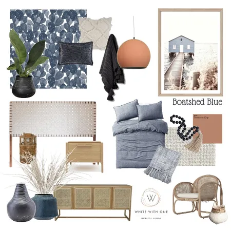 Boatshed Blue Interior Design Mood Board by White With One Interior Design on Style Sourcebook