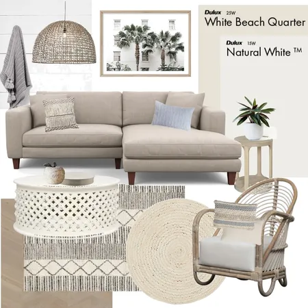 Coastal boho living room Interior Design Mood Board by BRAVE SPACE interiors on Style Sourcebook