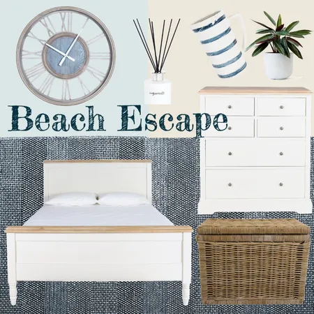 Beach Escape Bedroom 2 Interior Design Mood Board by LeahOrgana on Style Sourcebook